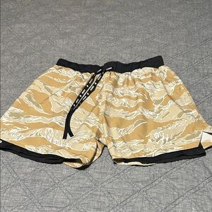 We Go Home Mens AFS-HYBRID SHORT V2 Desert Tiger stripe